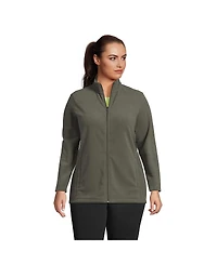 Lands' End Plus Anyweather Fleece Full Zip Jacket