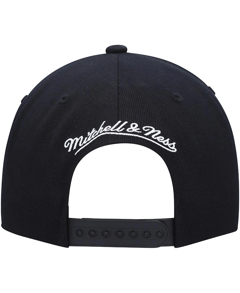 Men's Mitchell & Ness Black Utah Jazz Hardwood Classics Script 2.0 Snapback Hat