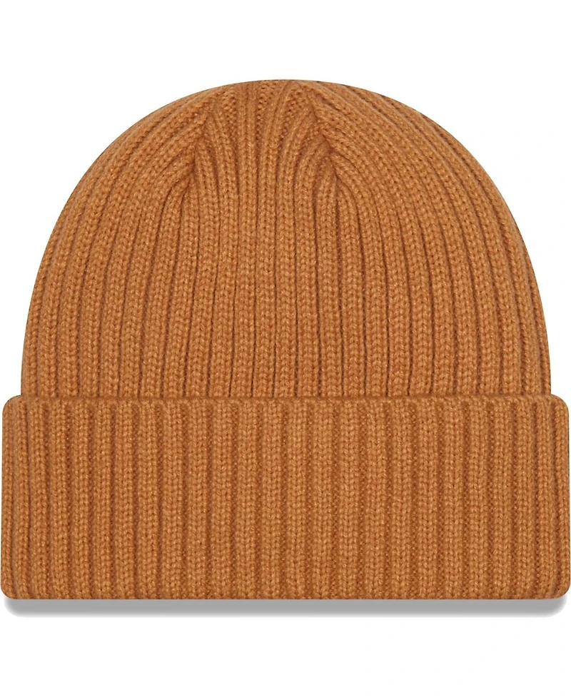 Men's New Era Light Brown Texas A&M Aggies Core Classic Cuffed Knit Hat