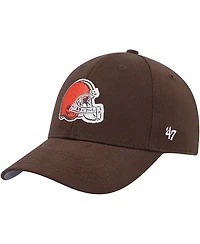 Preschool Boys and Girls '47 Brand Brown Cleveland Browns Team Logo Mvp Adjustable Hat