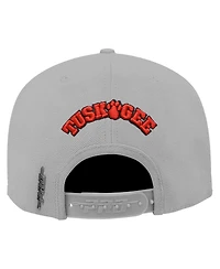 Men's Pro Standard Gray Tuskegee Golden Tigers Evergreen Mascot Snapback Hat
