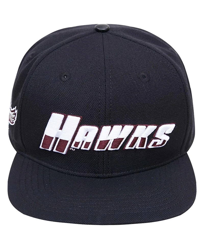 Men's Pro Standard Black Maryland Eastern Shore Hawks Arch Over Logo Evergreen Snapback Hat