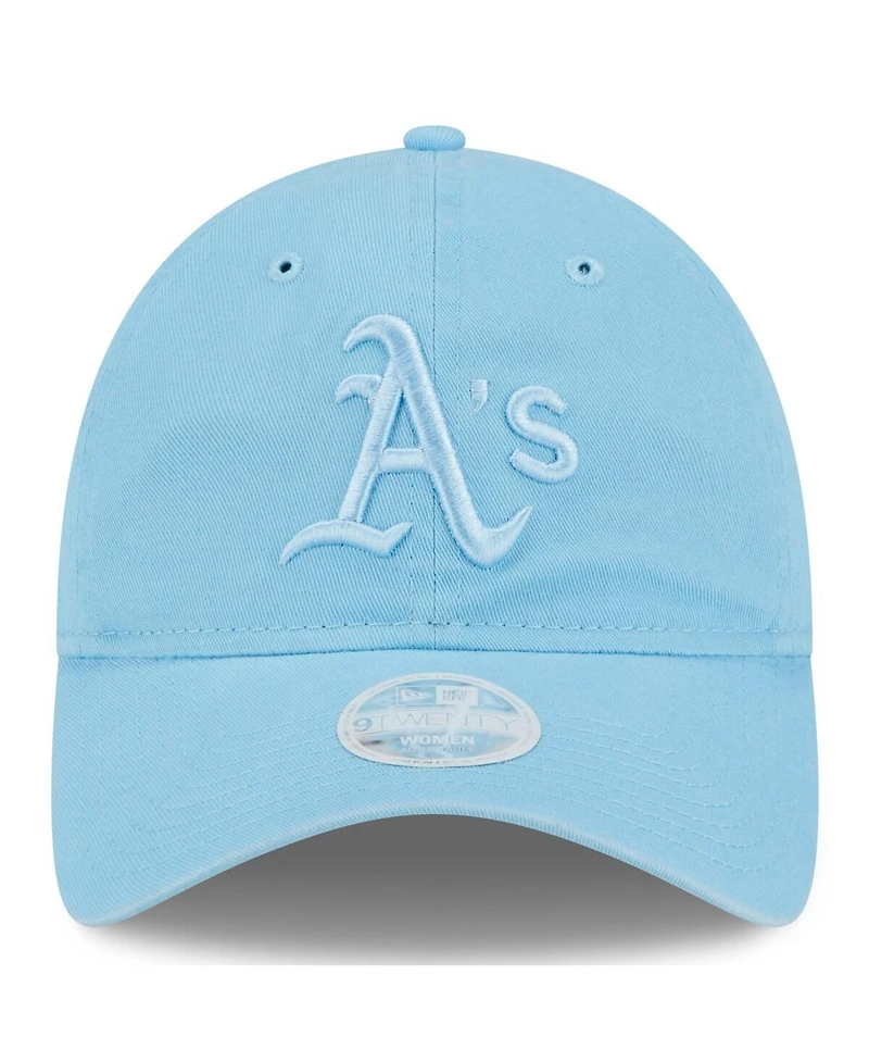 Women's New Era Light Blue Oakland Athletics Doscientos Core Classic 9TWENTY Adjustable Hat