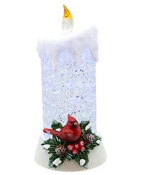 Kurt Adler 8.5" Battery Operated Color Changing Led Lighted Cardinal Candle