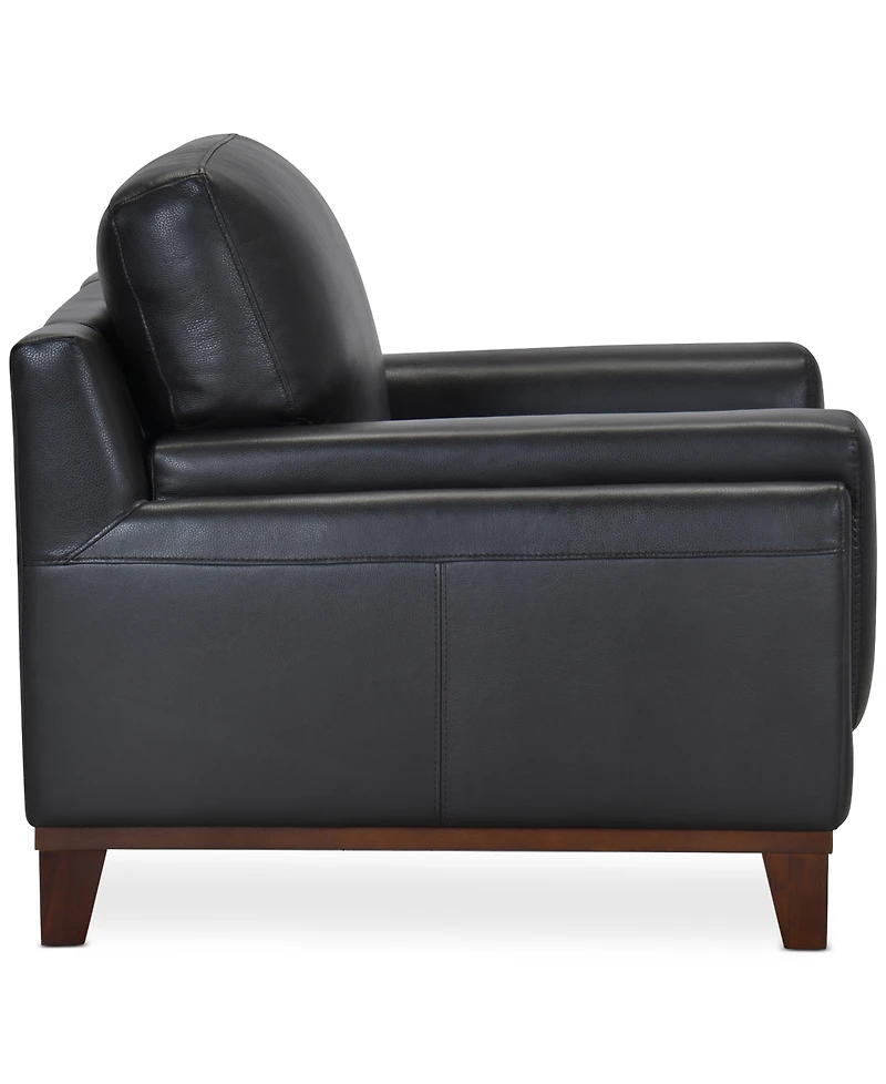 Jeddo 41" Leather Chair, Created for Macy's