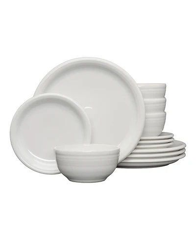 Fiesta Bistro Coupe 12-Piece Dinnerware Set, Service for 4