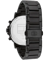 Tommy Hilfiger Men's Multifunction Black Stainless Steel Watch 43mm