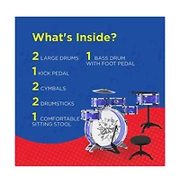 Sugift 11-Piece Kids Starter Drum Set