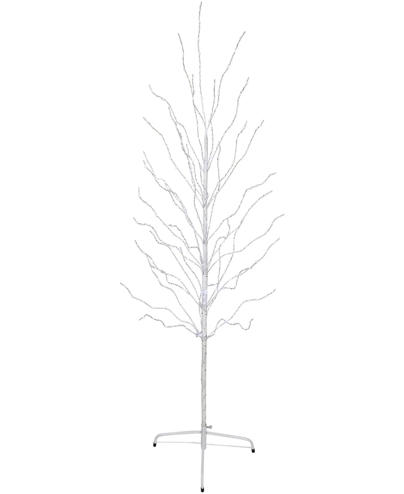 Northlight 5' Light Emitting Diode (Led) Lighted Birch Christmas Twig Tree Cool Lights