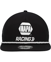 Men's New Era Black Chase Elliott Golfer Trucker Snapback Hat