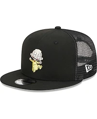 Men's New Era Black Rugrats Dil Trucker 9FIFTY Snapback Hat