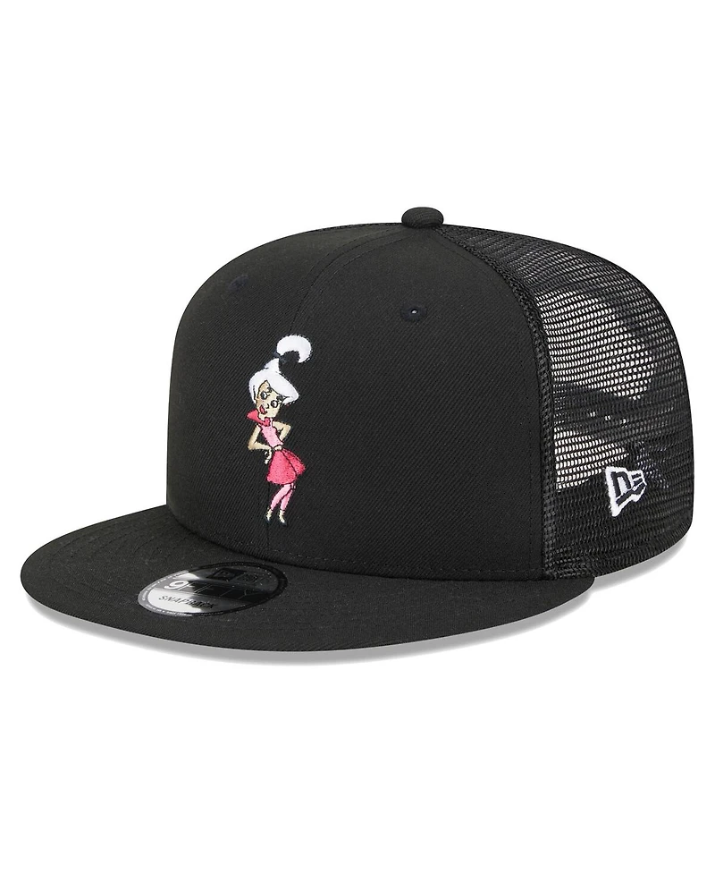 Men's New Era Black The Jetsons Judy Jetson Trucker 9FIFTY Snapback Hat
