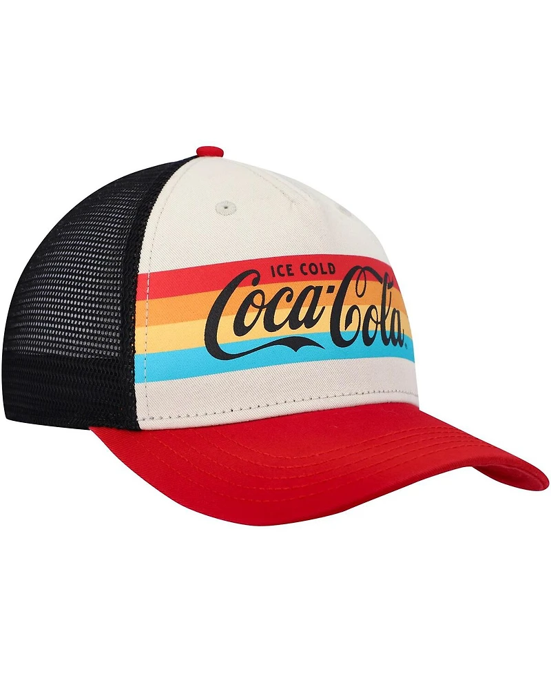 Men's American Needle Cream, Black Coca-Cola Sinclair Snapback Hat