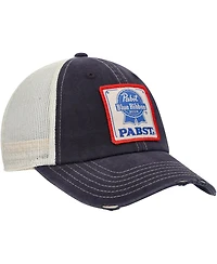 Men's American Needle Navy, Cream Pabst Blue Ribbon Orville Snapback Hat
