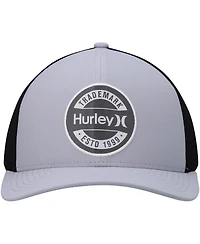 Men's Hurley Gray Charter Trucker Snapback Hat