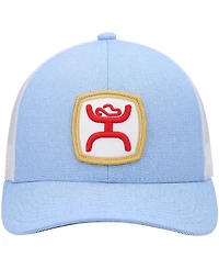 Men's Hooey Light Blue, White Zenith Trucker Snapback Hat