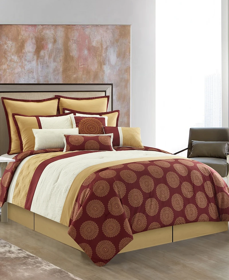 Stratford Park Dante 10-Piece Comforter Set, Queen
