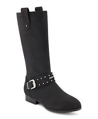 Dkny Little Girls Ellie Studded Strap Tall Riding Boots