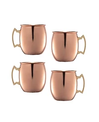 Thirstystone by Cambridge Smooth Copper Moscow Mule Mugs, Set of 4