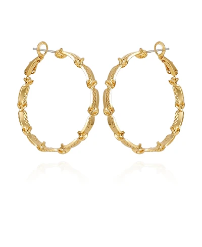 T Tahari Modern Hoop Earrings