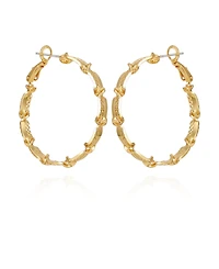 T Tahari Modern Hoop Earrings