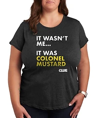 Hybrid Apparel Trendy Plus Clue Colonel Mustard Graphic T-shirt
