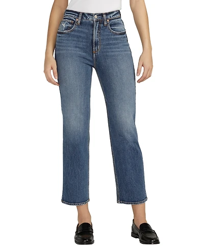 Silver Jeans Co. Women's Highly Desirable High Rise Straight Leg Jeans
