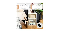 Slickblue Set of 2 Nightstands Side End Table for Living Room
