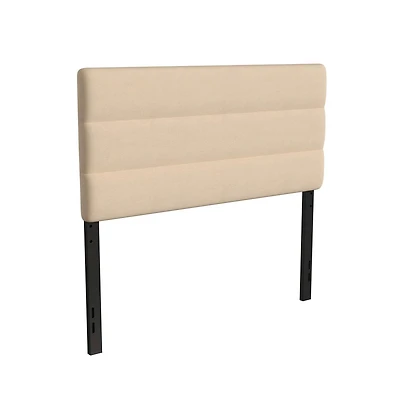 Merrick Lane Coppola Full Headboard With Tufted Upholstery And Powder Coated Metal Frame