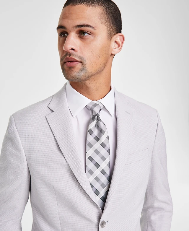 Shop Kenneth Cole Reaction Men's Slim-Fit Mini-Houndstooth Suit at