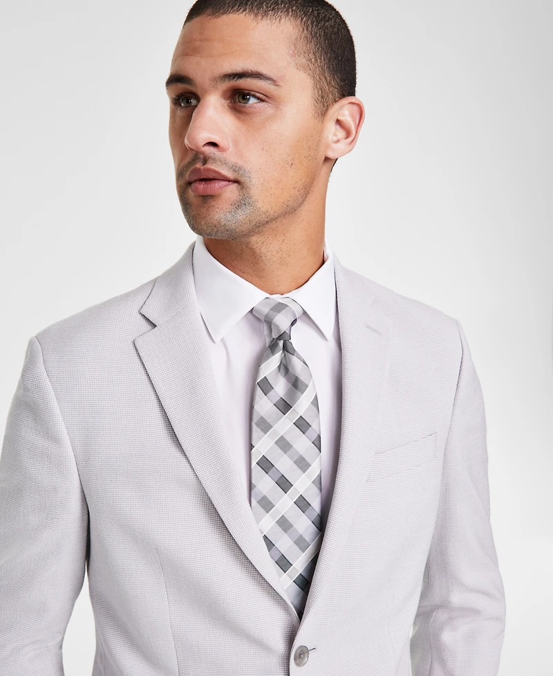 Kenneth Cole Reaction Men's Slim-Fit Mini-Houndstooth Suit