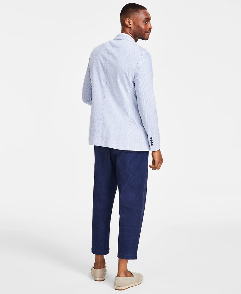 Nautica Men's Modern-Fit Seersucker Sport Coats