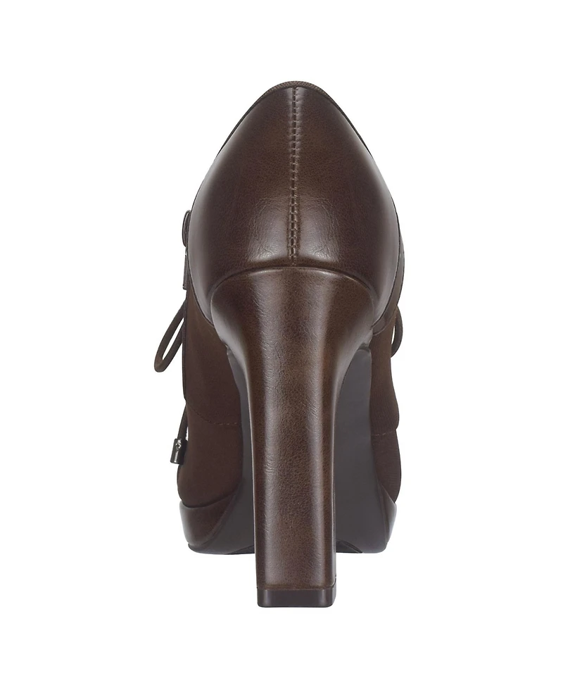 Impo Women's Olsen Stretch Lace Up Oxford Heeled Shooties