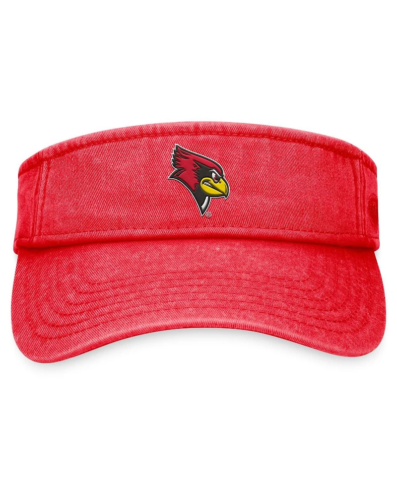 Men's Top of the World Red Illinois State Redbirds Terry Adjustable Visor