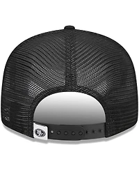 Men's New Era Black San Francisco 49ers Main Trucker 9FIFTY Snapback Hat