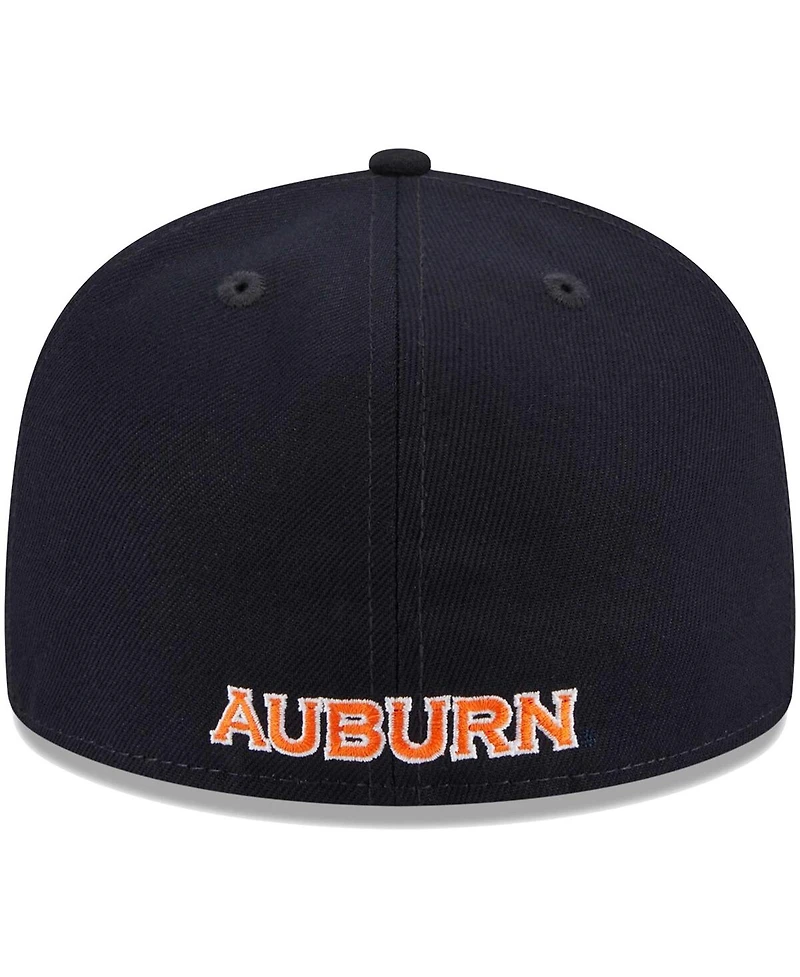 Men's New Era Navy Auburn Tigers Evergreen 59FIFTY Fitted Hat