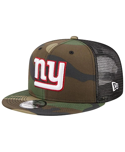 Men's New Era Camo New York Giants Main Trucker 9FIFTY Snapback Hat