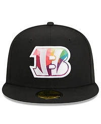 Men's New Era Black Cincinnati Bengals 2023 Nfl Crucial Catch 59FIFTY Fitted Hat