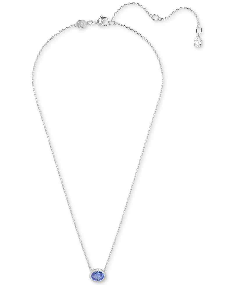 Swarovski Constella Silver-Tone Crystal Necklace, 17-3/4"