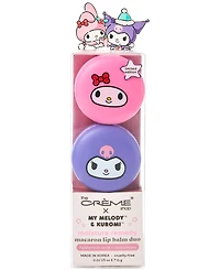 The Creme Shop 2-Pc. My Melody & Kuromi Macaron Lip Balm Set