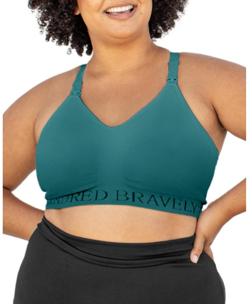Kindred Bravely Plus Size Busty Sublime Hands-Free Pumping & Nursing Sports Bra Fits 42E-46I