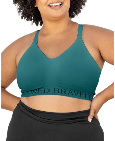 Kindred Bravely Plus Size Busty Sublime Hands-Free Pumping & Nursing Sports Bra Fits 42E-46I