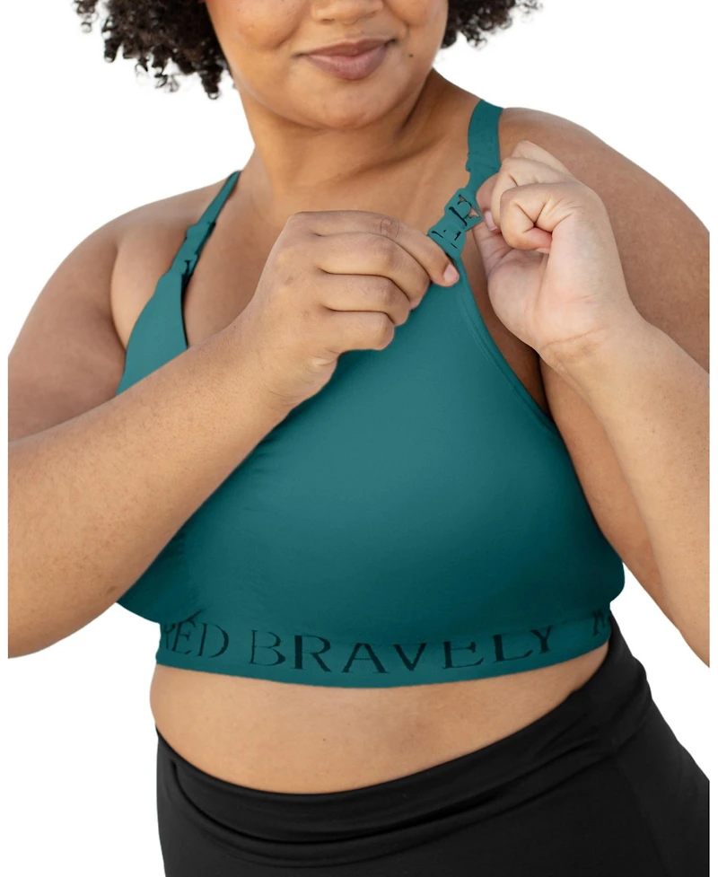 Kindred Bravely Plus Size Busty Sublime Hands-Free Pumping & Nursing Sports Bra Fits 42E-46I