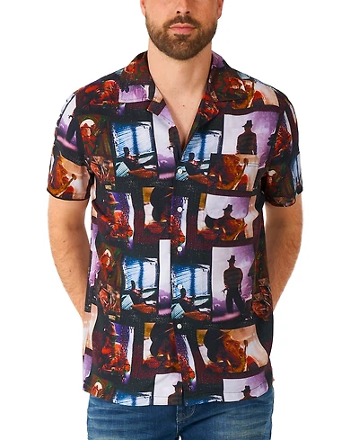 OppoSuits Men's Official A Nightmare On Elm Street Hawaii Shirt - Halloween Themed Party Short Sleeve Black