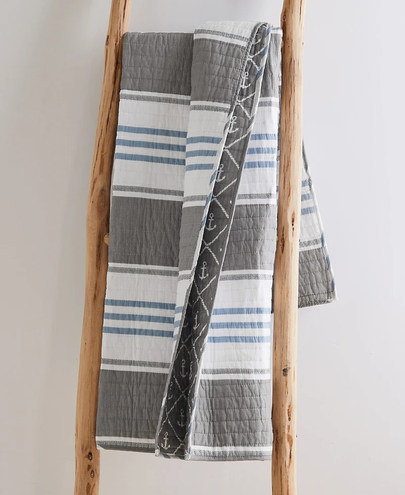 Levtex Provincetown Reversible Quilted Throw, 50" x 60"