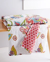 Levtex Clementine Spring Reversible Quilted Throw, 50" x 60"
