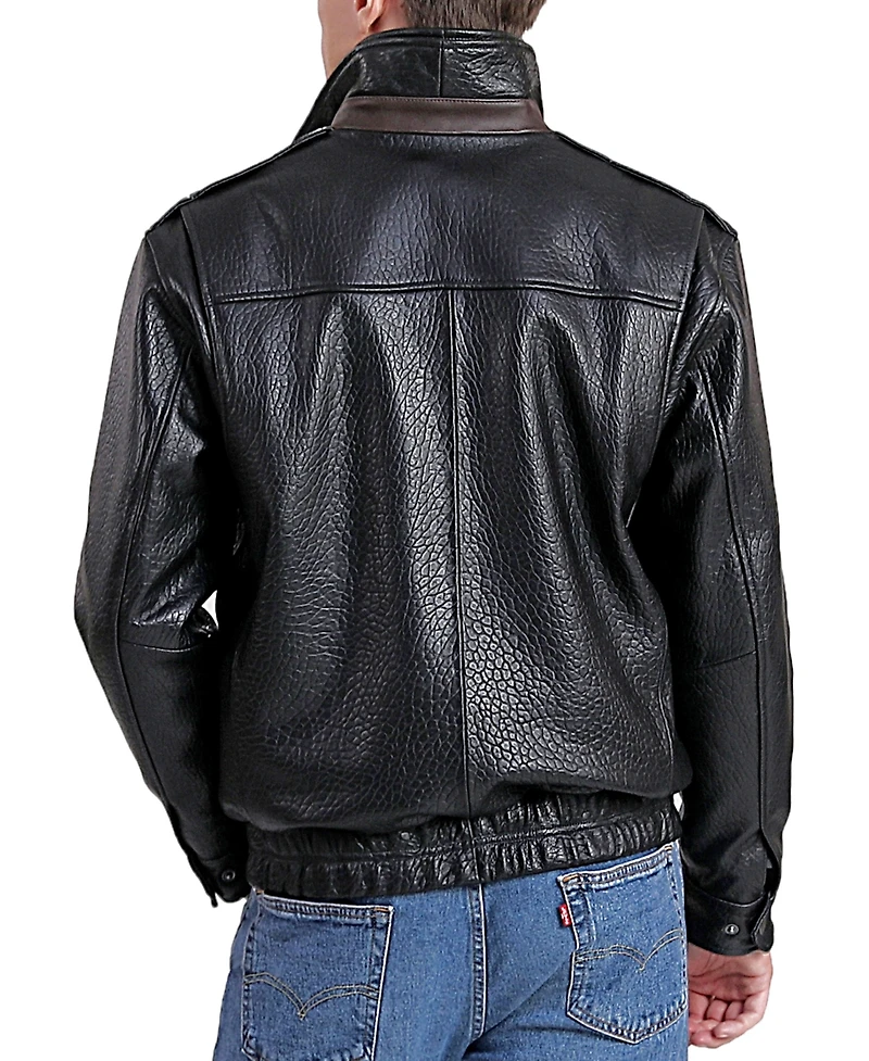 Bgsd Men's Men Brandon Leather Bomber Jacket