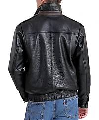 Bgsd Men's Men Brandon Leather Bomber Jacket