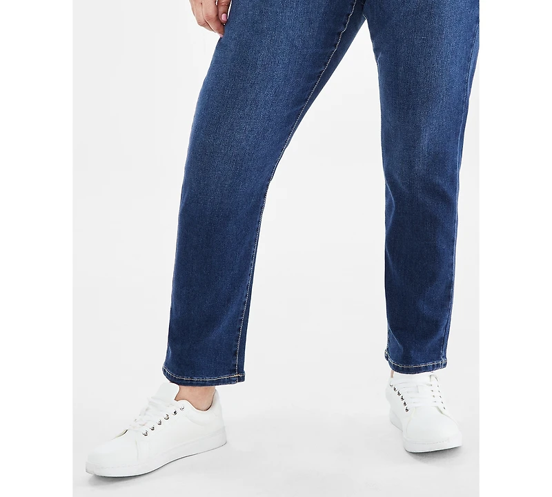 Style & Co Plus High-Rise Straight-Leg Jeans