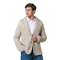 Hope & Henry Men's Fleece Blazer with Elbow Patches